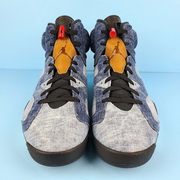 Air Jordan 6 VI Retro 2019 Washed Denim CT5340-401 Mens Size 13 - Picture 4 of 10